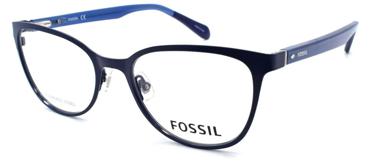 1-Fossil FOS 7053/G FLL Women's Eyeglasses Frames 51-18-140 Blue-716736166049-IKSpecs