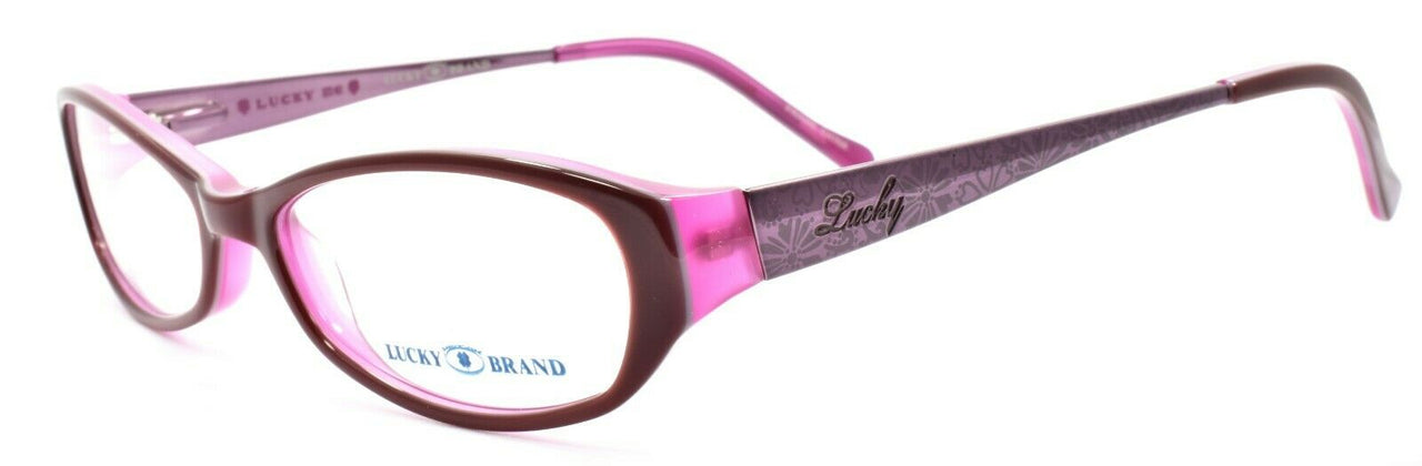 1-LUCKY BRAND Beach Trip Women's Eyeglasses Frames Petite 49-15-135 Burgundy-751286214970-IKSpecs