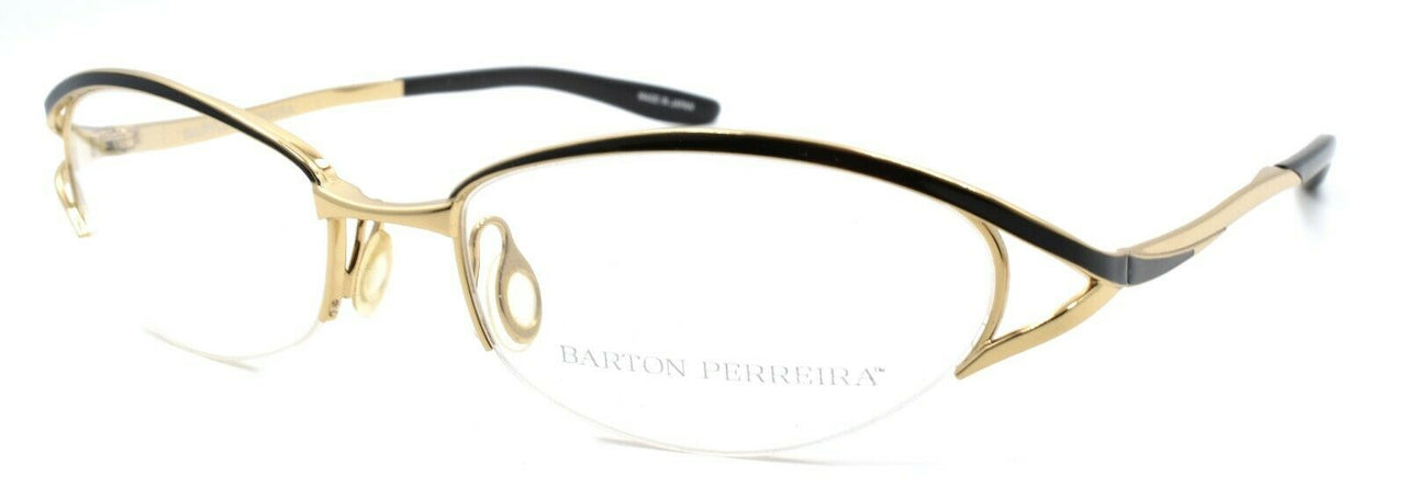 1-Barton Perreira Eliza Women's Eyeglasses Frames 53-17-125 Gold / Jet Black-672263038214-IKSpecs