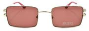 2-GUESS GU7660 32S Women's Sunglasses Rectangular 50-20-140 Gold / Bordeaux-889214113344-IKSpecs