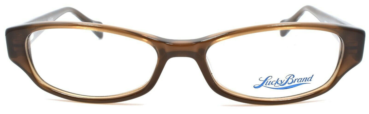 2-LUCKY BRAND Pretend Kids Girls Eyeglasses Frames 46-14-125 Brown-751286264029-IKSpecs