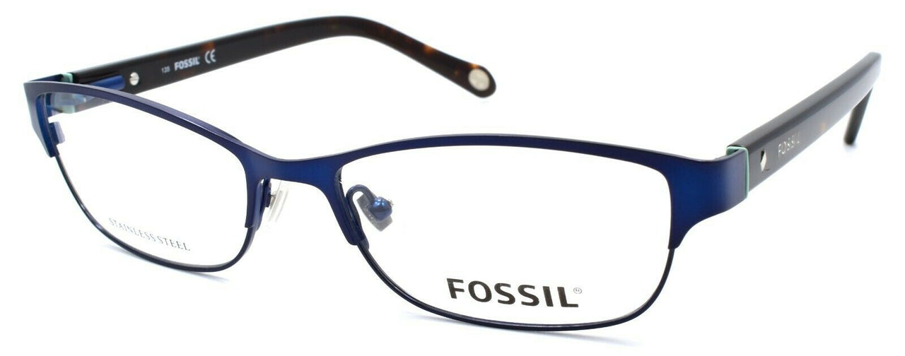 1-Fossil FOS 6034 0DA4 Women's Eyeglasses Frames 53-16-135 Matte Navy Blue-716737601327-IKSpecs