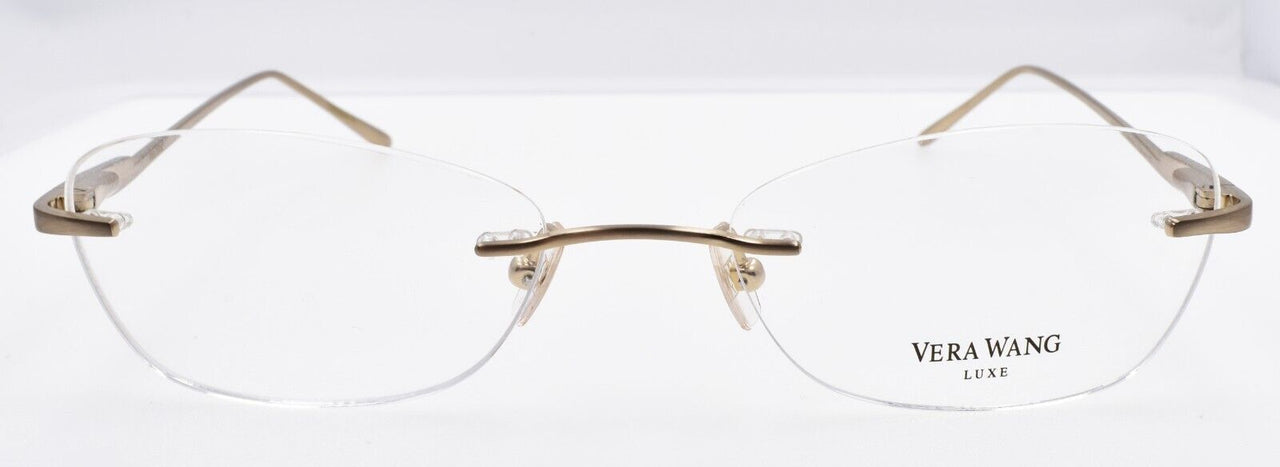 Vera Wang Nebulosa YG Women's Eyeglasses Rimless 51-18-135 Gold w/ Crystals