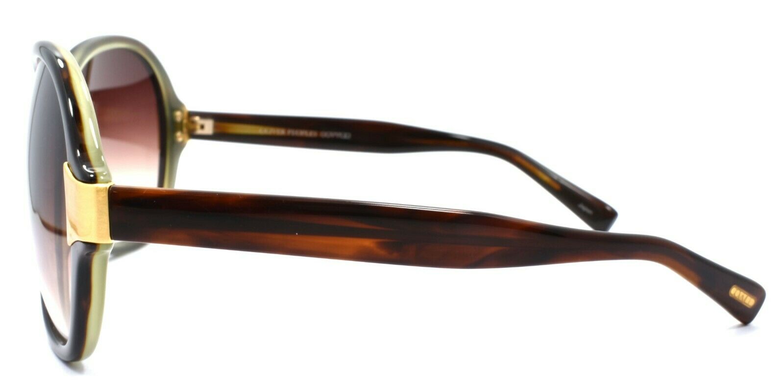 3-Oliver Peoples Leyla H Women's Sunglasses Brown Over Green / Brown Gradient &-Does not apply-IKSpecs