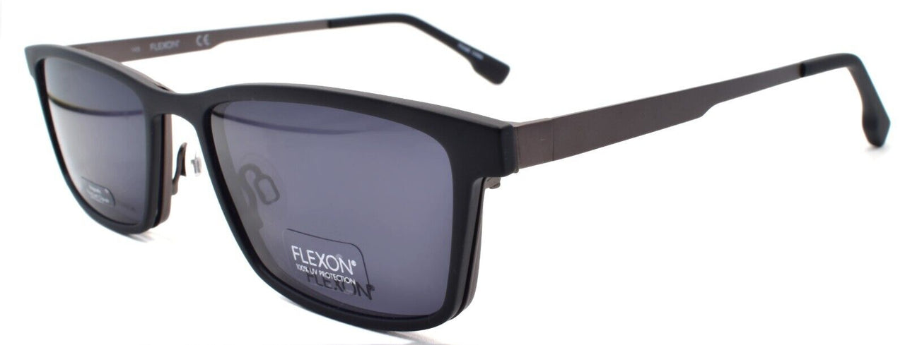 1-Flexon FLX 1003 MAG 033 Men's Eyeglasses Gunmetal 54-18-145 + Clip On Sunglasses-883900206693-IKSpecs