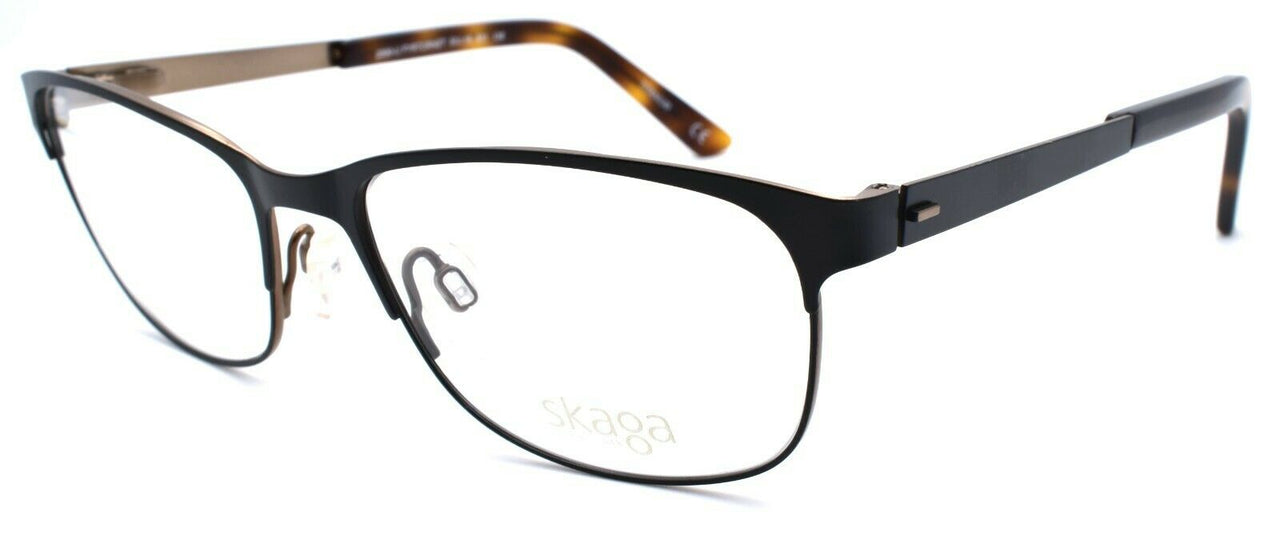 1-Skaga 2590-U Fyrtornet 501 Women's Eyeglasses Frames TITANIUM 53-16-135 Black-IKSpecs