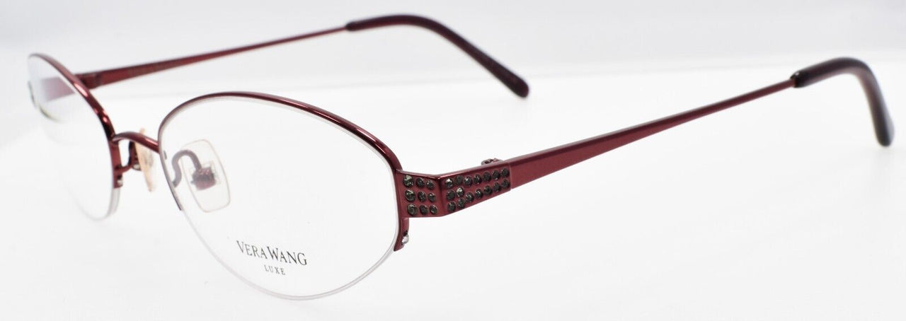 Vera Wang Astrea BU Women's Eyeglasses Half-rim Titanium  51-17-133 Burgundy