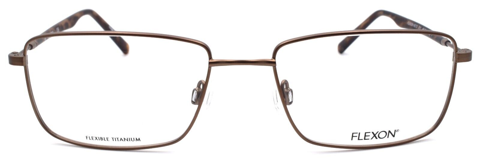 2-Flexon H6013 210 Men's Eyeglasses Frames 56-18-145 Brown Flexible Titanium-886895450300-IKSpecs