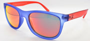 1-Armani Exchange AX4103S 83276Q Sunglasses 56-18-145 Matte Blue / Mirror Red-7895653201538-IKSpecs