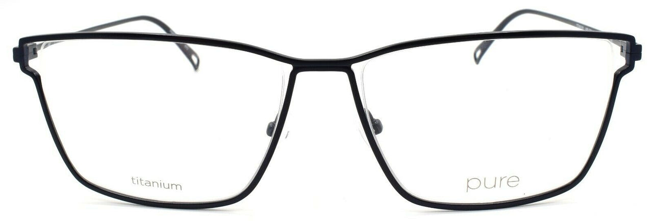 2-Marchon Airlock 4000 412 Men's Eyeglasses Frames Titanium 58-17-140 Navy Blue-886895459037-IKSpecs