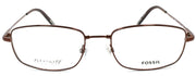 2-Fossil Trey 0TR2 Men's Eyeglasses Frames Flexible 54-18-145 Dark Brown-780073894194-IKSpecs