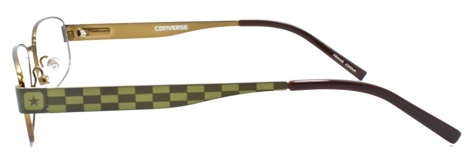 3-CONVERSE K005 Kids Boys Eyeglasses Frames 49-17-135 Brown + CASE-751286247329-IKSpecs
