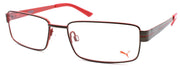 1-PUMA PE0014O 002 Men's Eyeglasses Frames 54-17-140 Ruthenium / Red-889652036540-IKSpecs