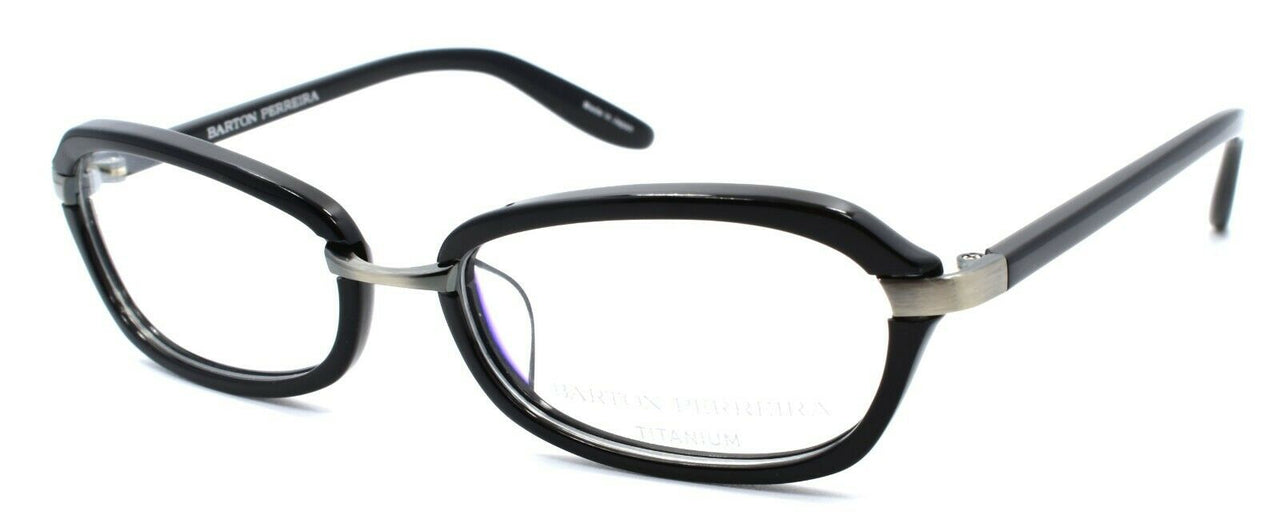 1-Barton Perreira Rosalie Women's Glasses Frames PETITE 50-16-127 Black / Pewter-672263039280-IKSpecs
