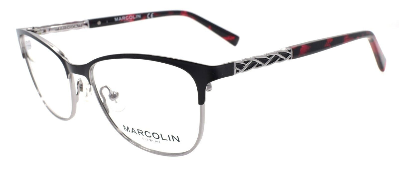 Marcolin MA5026 002 Women's Eyeglasses Frames Cat Eye 50-15-140 Matte Black