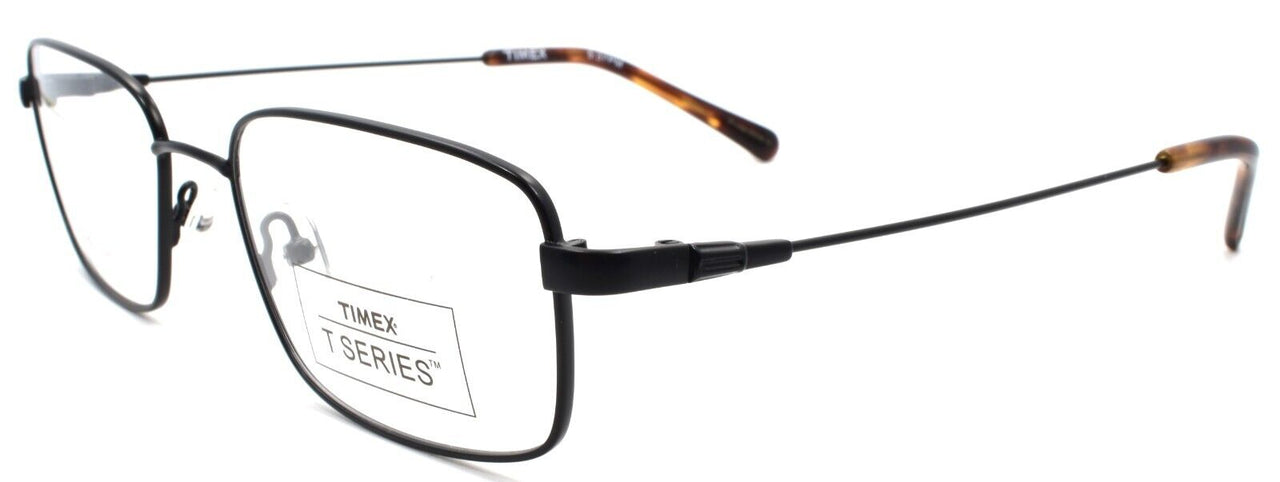 1-Timex 5:37 PM Men's Eyeglasses Frames Large 56-19-150 Black-715317014014-IKSpecs