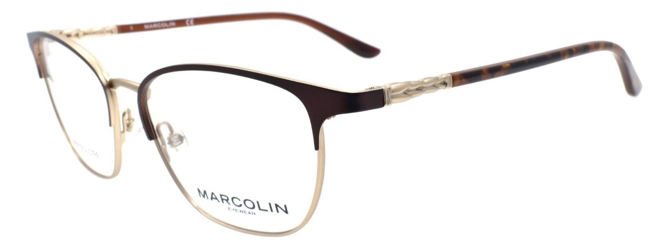 Marcolin MA5023 049 Women's Eyeglasses Frames 51-16-140 Matte Dark Brown