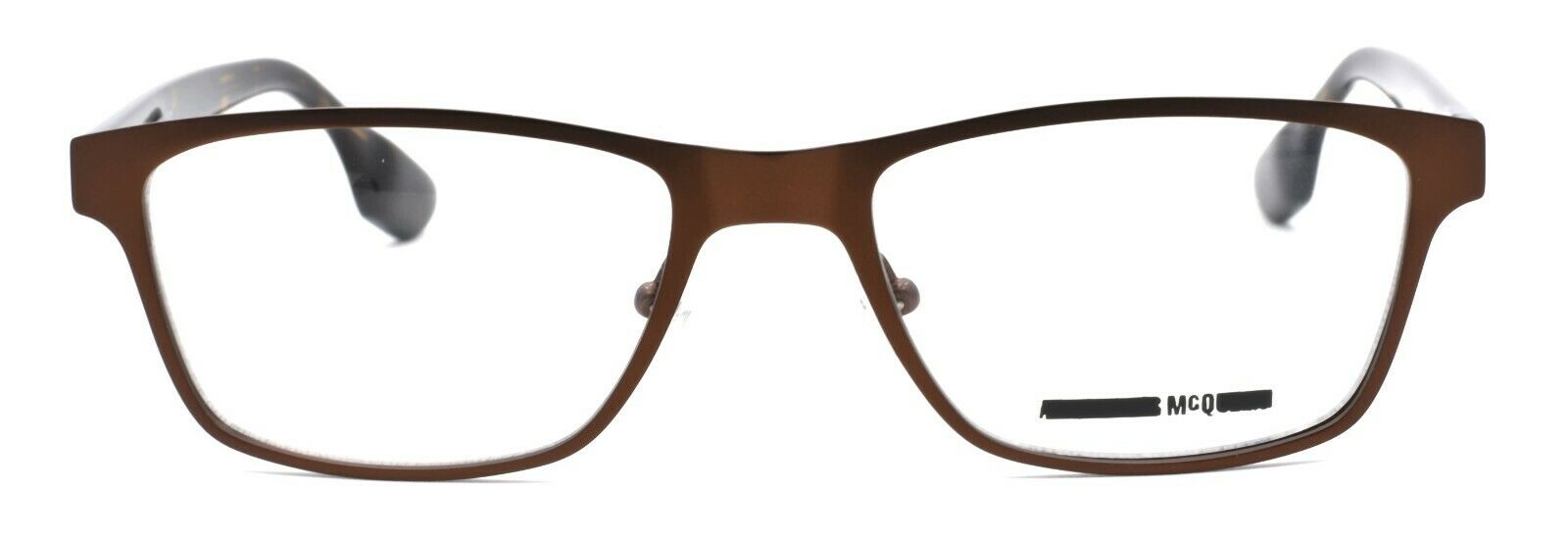 2-McQ Alexander McQueen MQ0050O 002 Unisex Eyeglasses 53-18-150 Brown / Havana-889652032856-IKSpecs