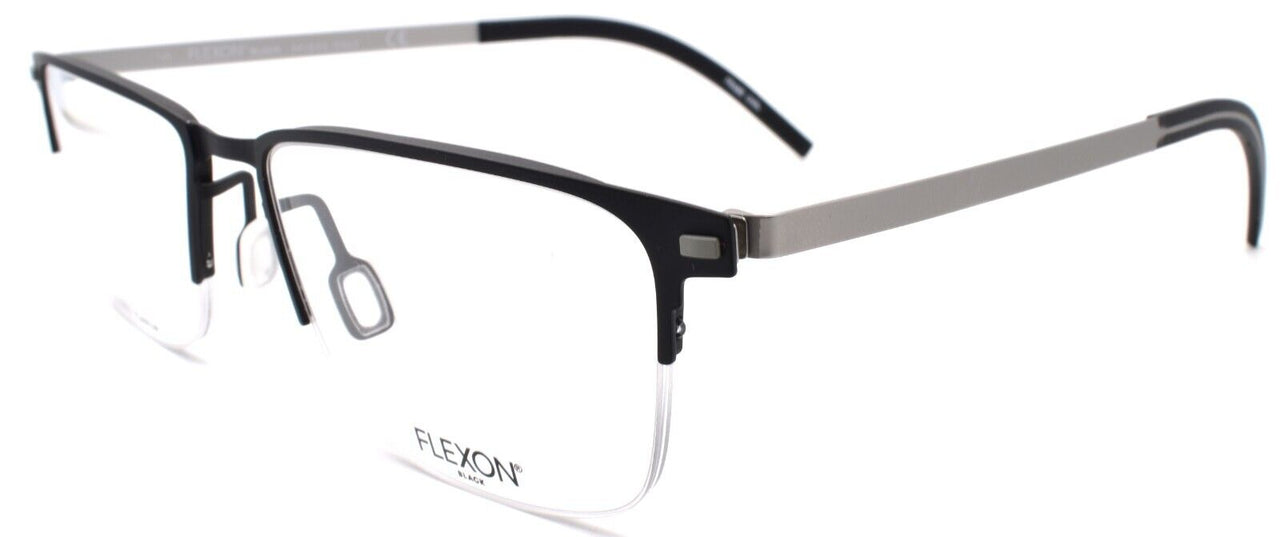 1-Flexon B2030 412 Men's Eyeglasses Black Half-rim 54-18-145 Flexible Titanium-883900204552-IKSpecs