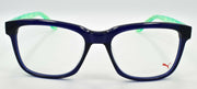2-PUMA PU0051O 004 Unisex Eyeglasses Frames 54-18-140 Blue / Green-889652015880-IKSpecs