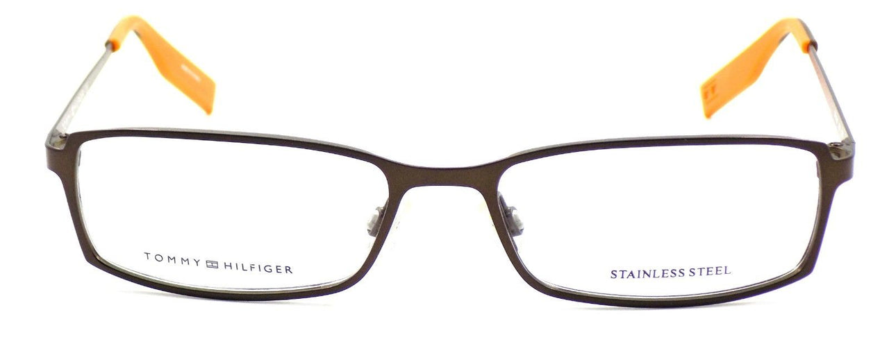 2-TOMMY HILFIGER TH 1051 0Z1 Unisex Eyeglasses Frames 52-16-135 Matte Brown + CASE-827886948741-IKSpecs