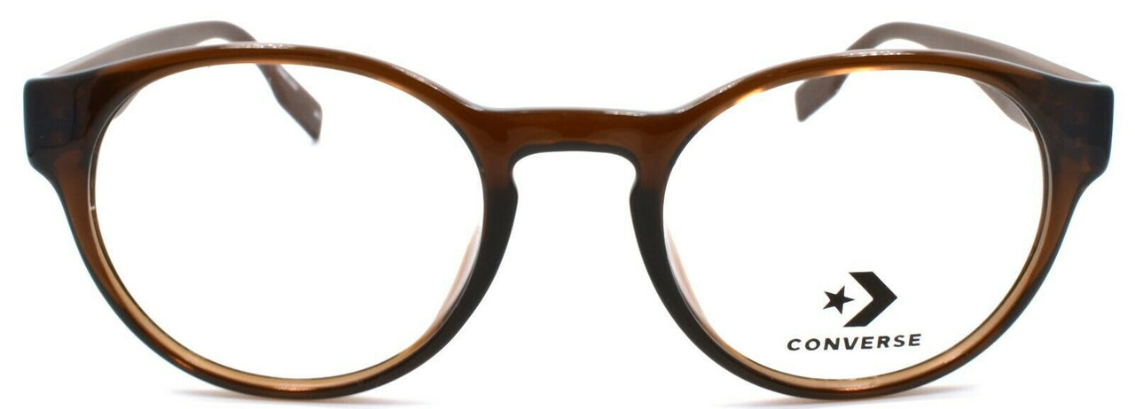 CONVERSE CV5018 201 Men's Eyeglasses Frames Round 49-20-145 Crystal Dark Root