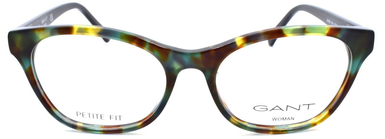 GANT GA4099 056 Women's Eyeglasses Frames Cat Eye Petite 50-16-140 Green Havana