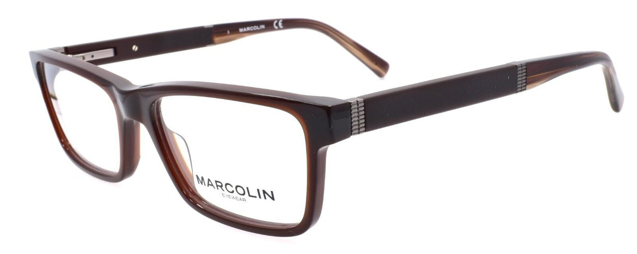 Marcolin MA3032 048 Men's Eyeglasses Frames 53-16-150 Dark Brown