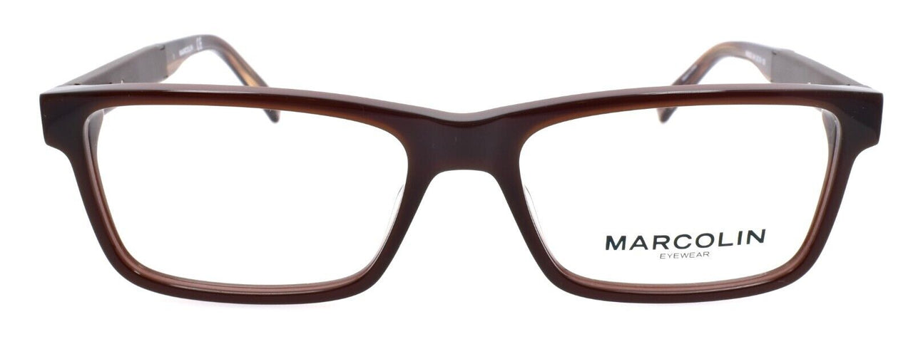 Marcolin MA3032 048 Men's Eyeglasses Frames 53-16-150 Dark Brown