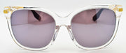 2-McQ Alexander McQueen MQ0056SK 003 Women's Sunglasses Crystal / Mirrored-889652037356-IKSpecs