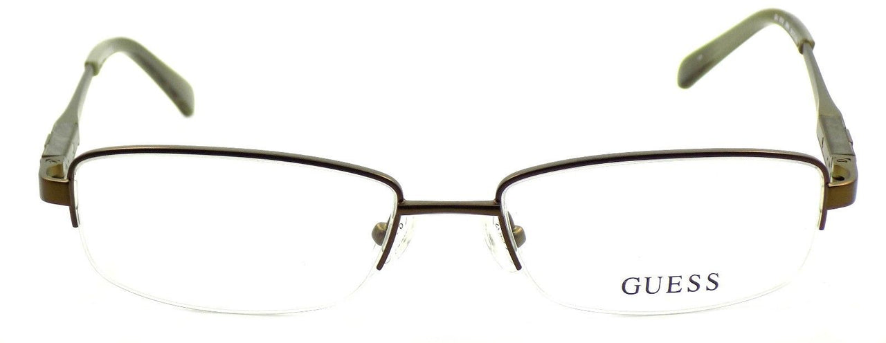 2-GUESS GU1816 BRN Half-Rim Unisex Eyeglasses Frames 54-17-140 Brown + CASE-715583978805-IKSpecs