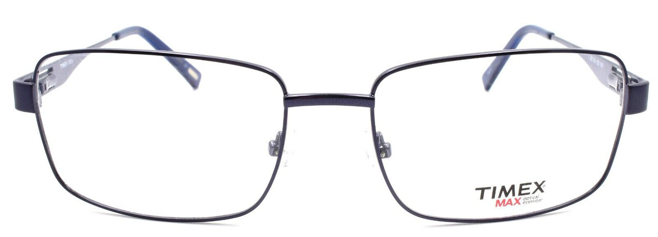 2-Timex L066 NV Men's Eyeglasses Frames Large 58-18-150 Navy Blue-715317080811-IKSpecs