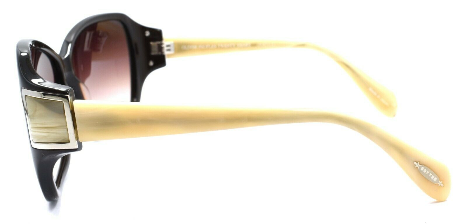 3-Oliver Peoples Ilsa BNHRN Women's Sunglasses Brown Ivory Horn / Gradient JAPAN-Does not apply-IKSpecs