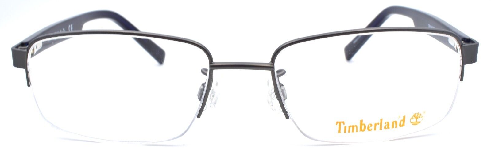2-TIMBERLAND TB1548 009 Men's Eyeglasses Frames Half-rim 53-17-140 Matte Gunmetal-664689750054-IKSpecs