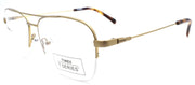 1-Timex 5:24 PM Men's Eyeglasses Frames Aviator Half-rim LARGE 58-16-150 Gold-715317010726-IKSpecs