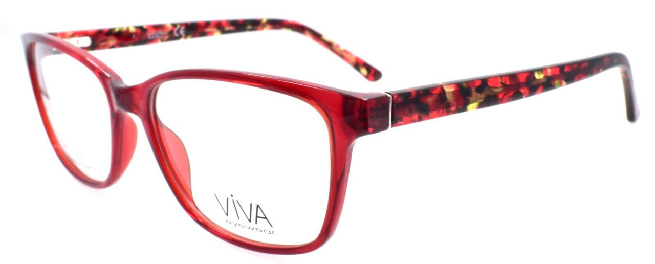 Viva by Marcolin VV4515 066 Eyeglasses Frames 56-17-145 Shiny Red