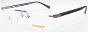 1-TIMBERLAND TB1657 009 Men's Eyeglasses Frames Rimless 57-16-145 Matte Gunmetal-889214131041-IKSpecs