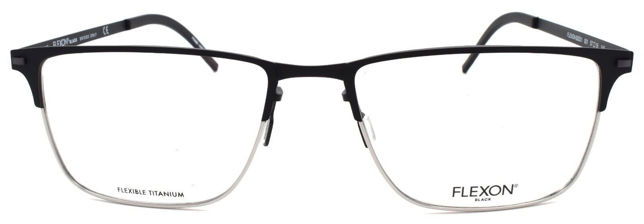 2-Flexon B2031 001 Men's Eyeglasses Black 57-18-145 Flexible Titanium-883900205115-IKSpecs