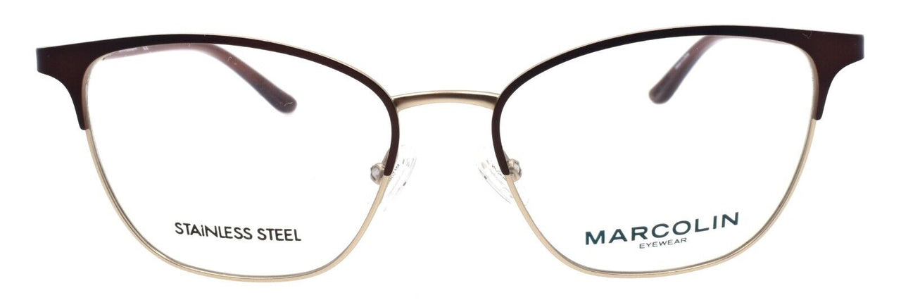 Marcolin MA5023 049 Women's Eyeglasses Frames 53-16-140 Matte Dark Brown