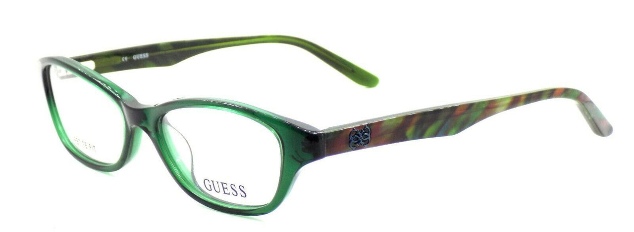 1-GUESS GU2417 096 Women's Plastic Eyeglasses Frames PETITE 49-15-135 Green + CASE-664689758500-IKSpecs