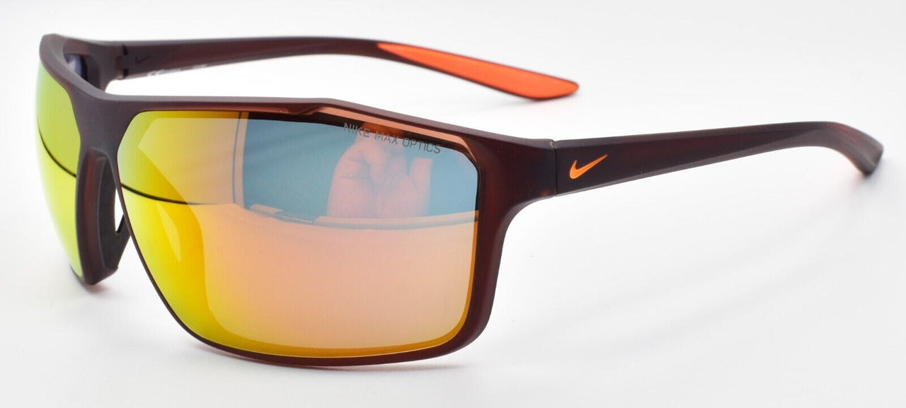 Nike Windstorm M CW4672 233 Sunglasses Wraparound Orange Brown / Orange Mirror