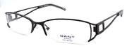 1-GANT GW Sienna SBLK Women's Eyeglasses Frames Half-rim 53-17-135 Satin Black-715583186330-IKSpecs