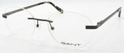 1-GANT GA3214 008 Men's Glasses Frames Rimless 52-18-145 Shiny Gunmetal-889214147684-IKSpecs