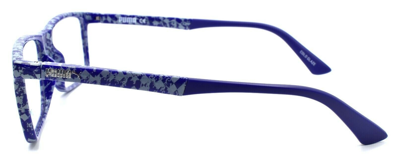 3-PUMA PU0117O 002 Men's Eyeglasses Frames 55-17-145 Blue / Grey-889652063850-IKSpecs