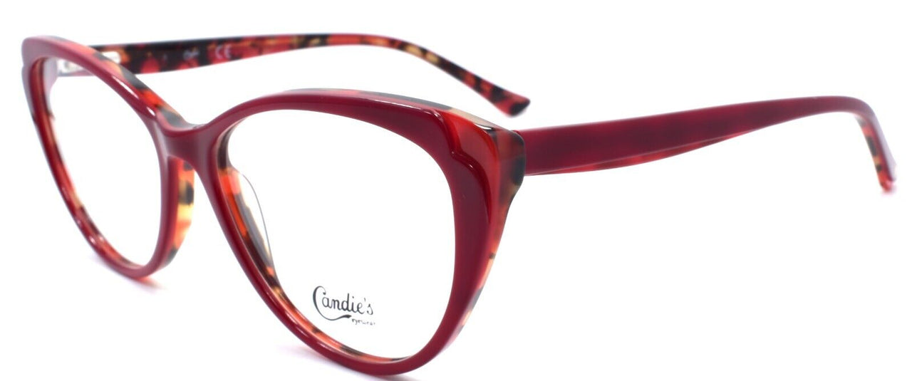 1-Candies CA0189 066 Women's Eyeglasses Frames 53-15-140 Shiny Red-889214172778-IKSpecs