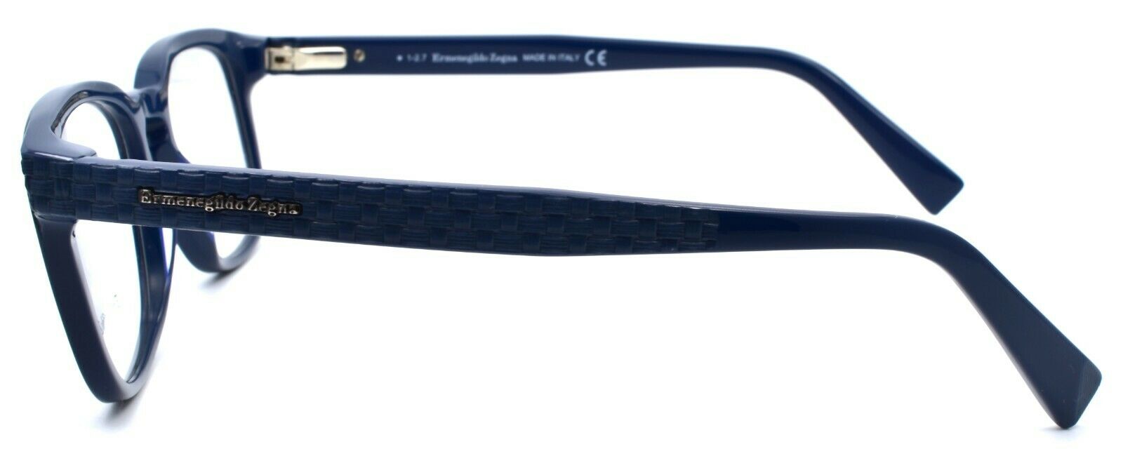 3-Ermenegildo Zegna EZ5109 092 Men's Eyeglasses Frames 52-19-145 Blue Italy-664689860135-IKSpecs