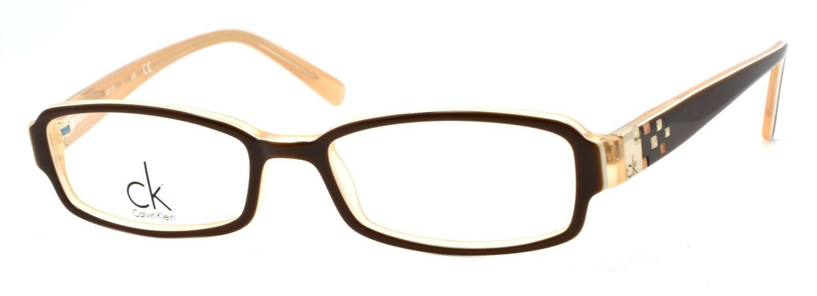 1-Calvin Klein CK5689 213 Eyeglasses Frames PETITE 48-16-135 Brown / Peach-750778375236-IKSpecs