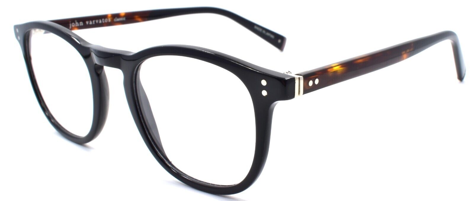 1-John Varvatos V376 Men's Eyeglasses Frames 48-21-145 Black Japan-751286310429-IKSpecs