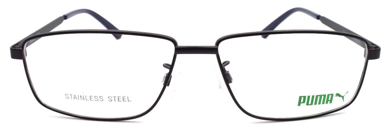 2-PUMA PE0115O 003 Men's Eyeglasses Frames 57-14-150 Ruthenium-889652261621-IKSpecs