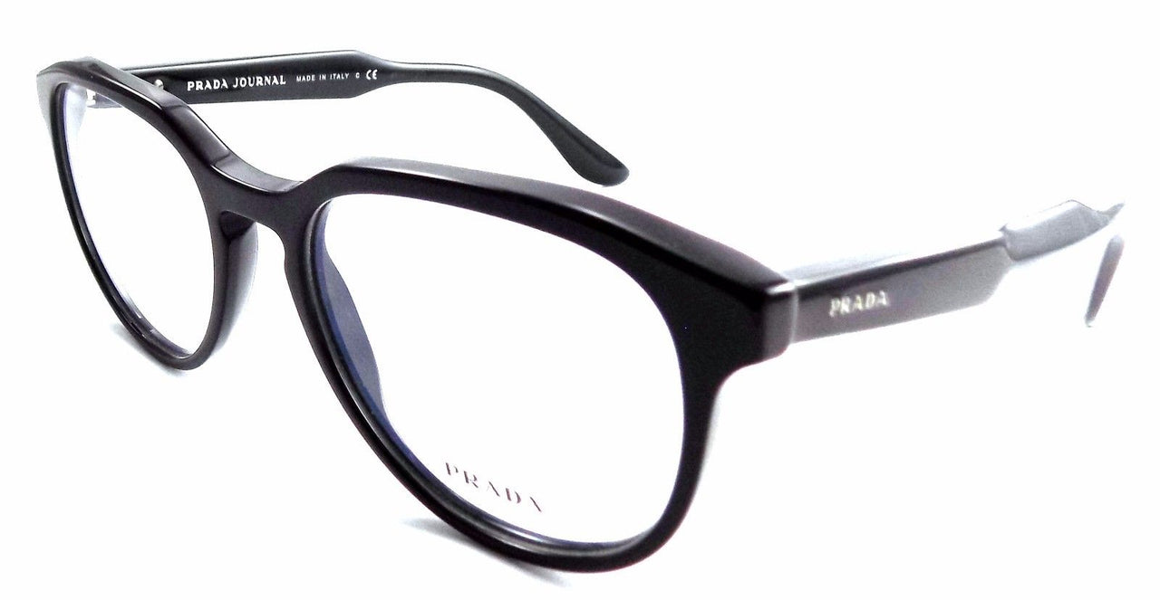 1-Prada Journal VPR 18S Rx Eyeglasses Frames 53x19x145 Shiny Black + Case & Cloth-IKSpecs